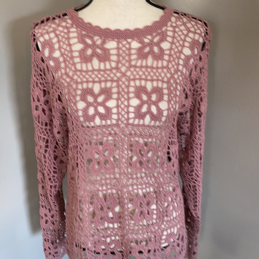 Miss Schon handmade crotchet sweater beach cover - Picture 2 of 7